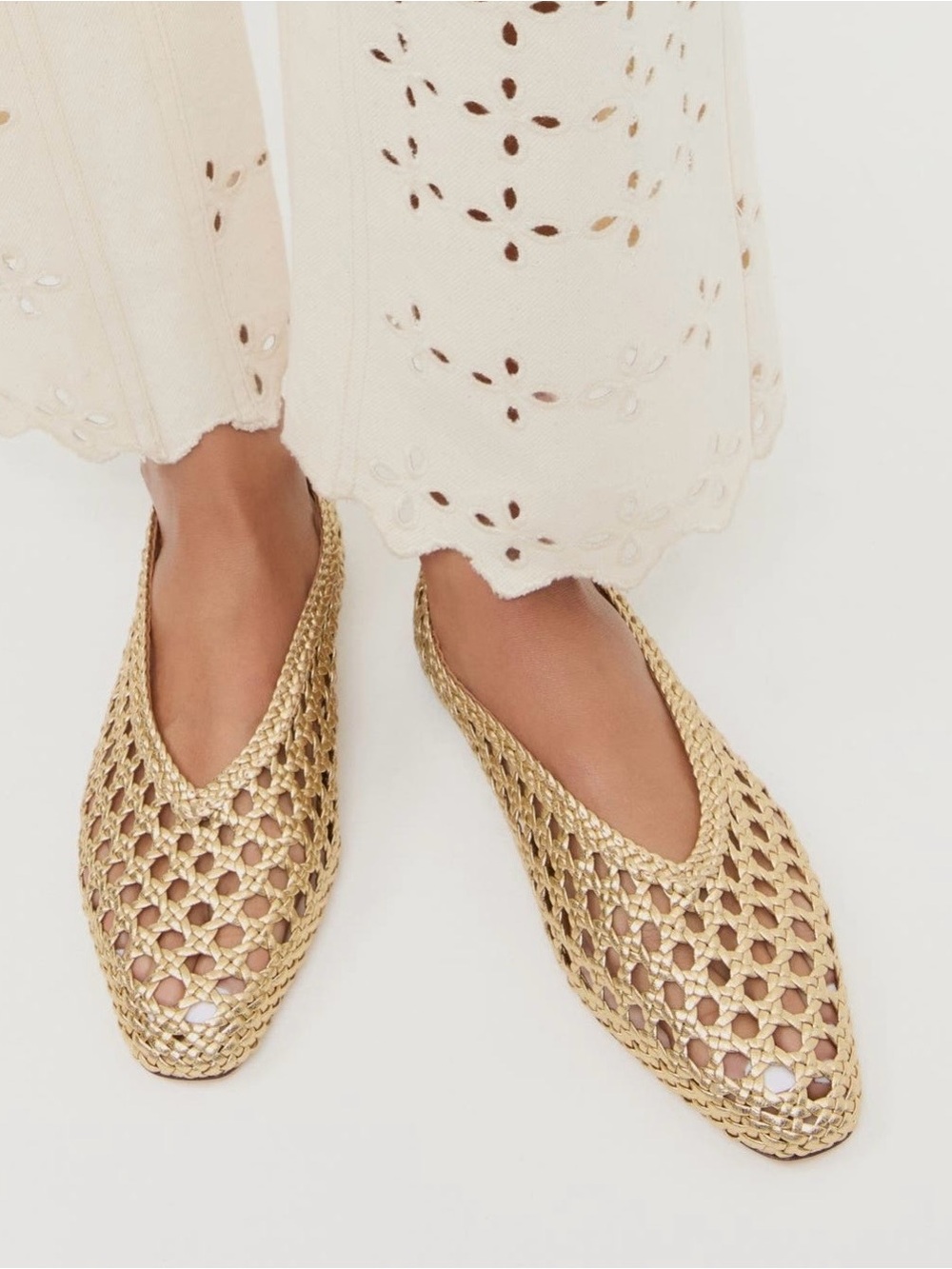 Loeffler Randall Emery Woven Ballet Flat